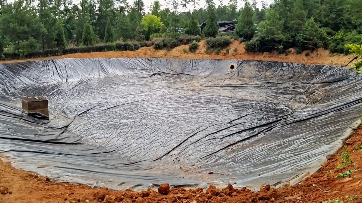 Retention Pond Liner Installer